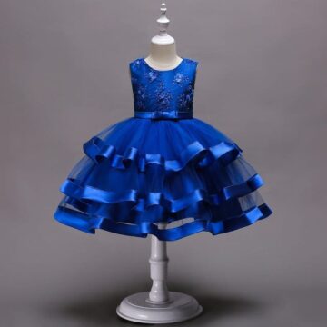 blue dress young